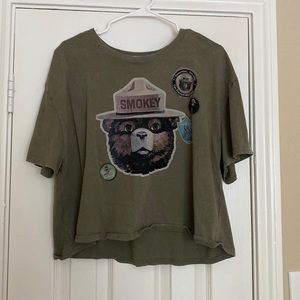 Smokey the Bear crop top